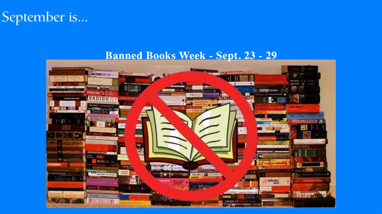 Support intellectual freedom and your right to read during Banned Books Week, September 23- 29. </i>